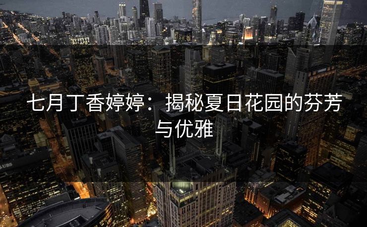 七月丁香婷婷：揭秘夏日花园的芬芳与优雅