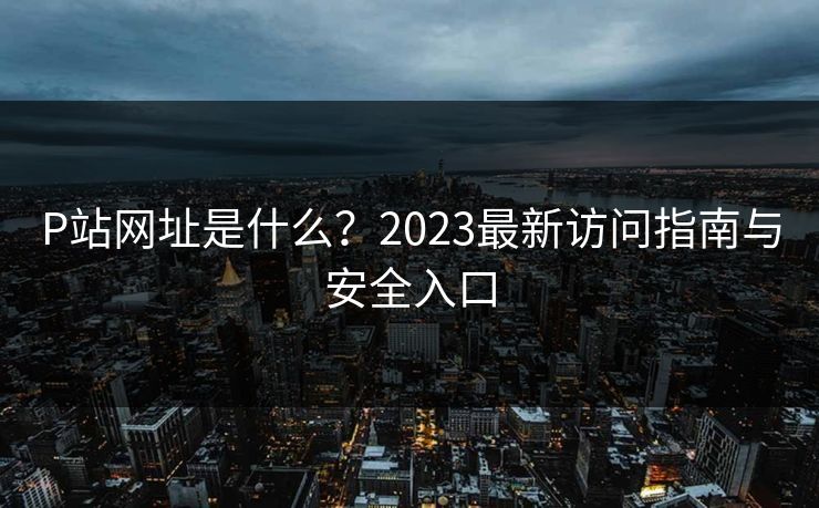 P站网址是什么?2023最新访问指南与安全入口